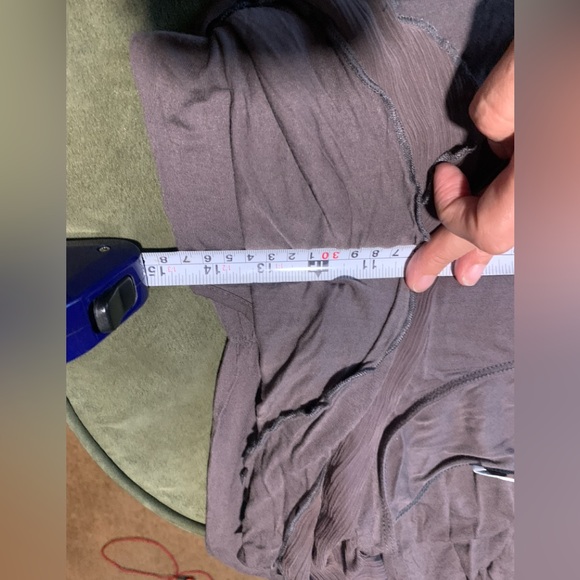 Promod Charcoal Ruffle Blouse - Picture 6 of 7